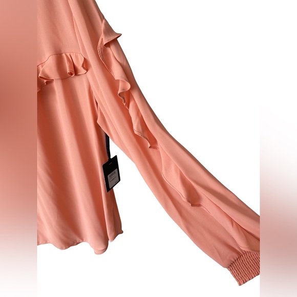 TROUVE Coral sheer ruffle blouse XXL - Picture 5 of 6